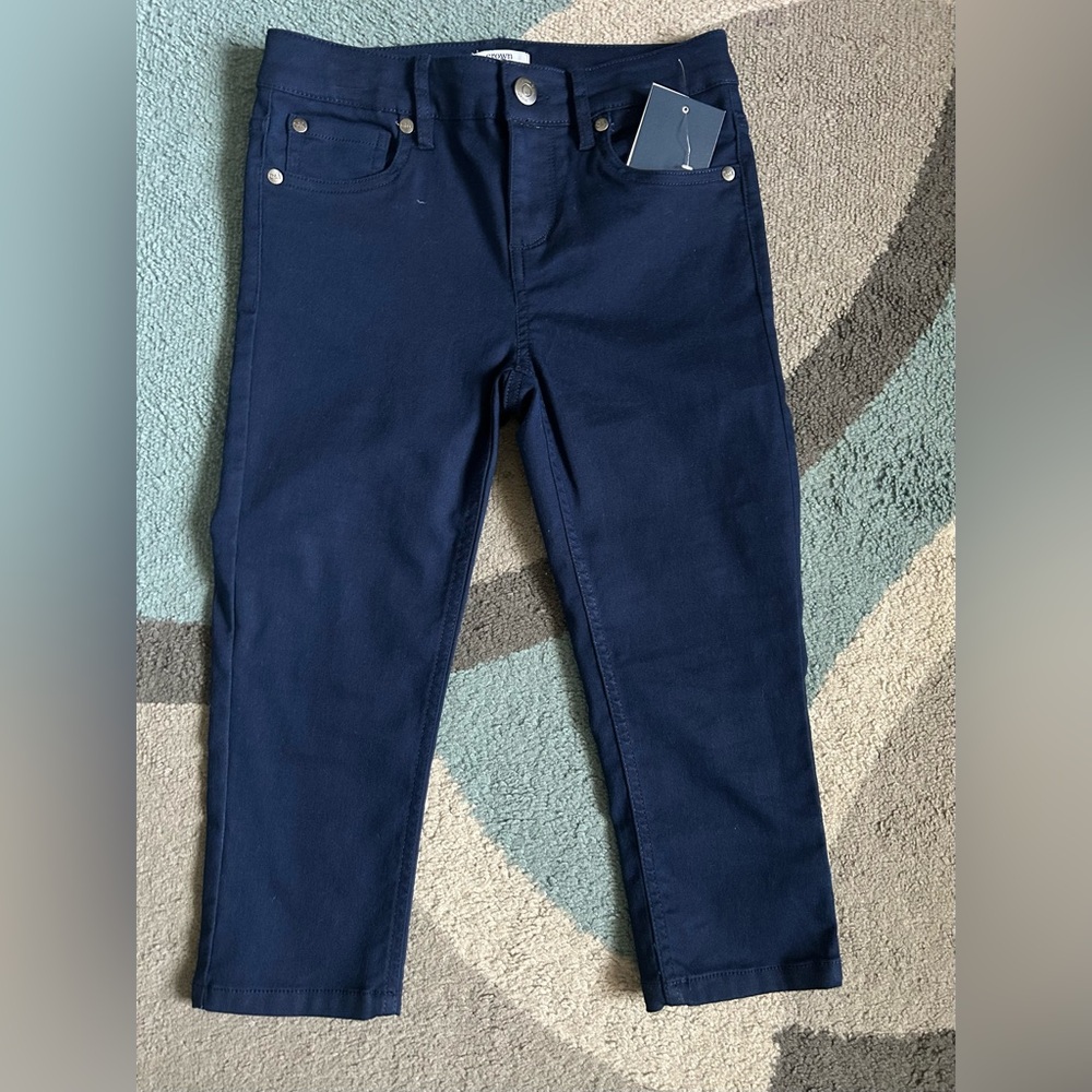 Crown & Ivy Navy Blue Kids Capri